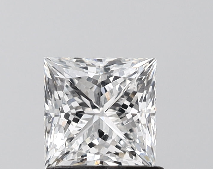 1.09 Carat Princess Shaped, Ideal Cut, E Color, VS1 Clarity, IGI Certified Lab Grown Diamond