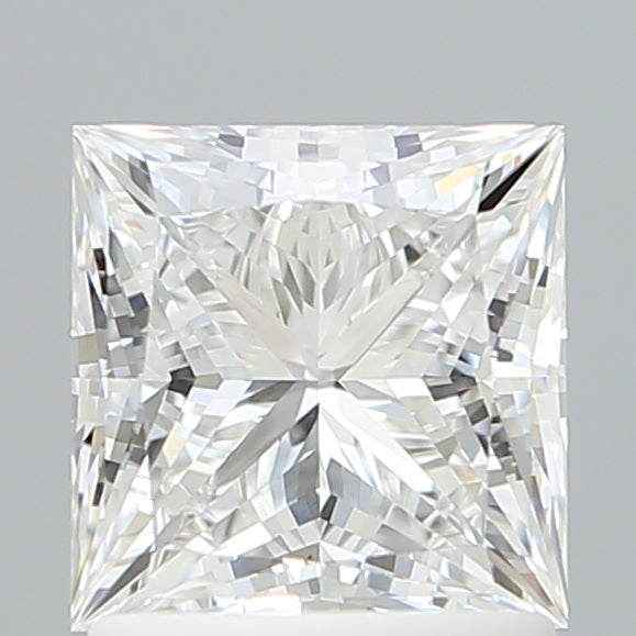 1.53 Carat Princess Shaped, Ideal Cut, E Color, VVS2 Clarity, IGI Certified Lab Grown Diamond