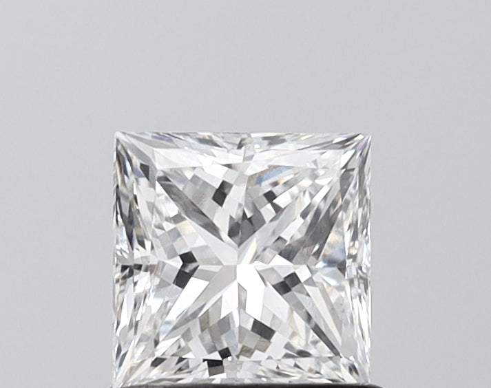 1.06 Carat Princess Shaped, Excellent Cut, E Color, VS1 Clarity, IGI Certified Lab Grown Diamond