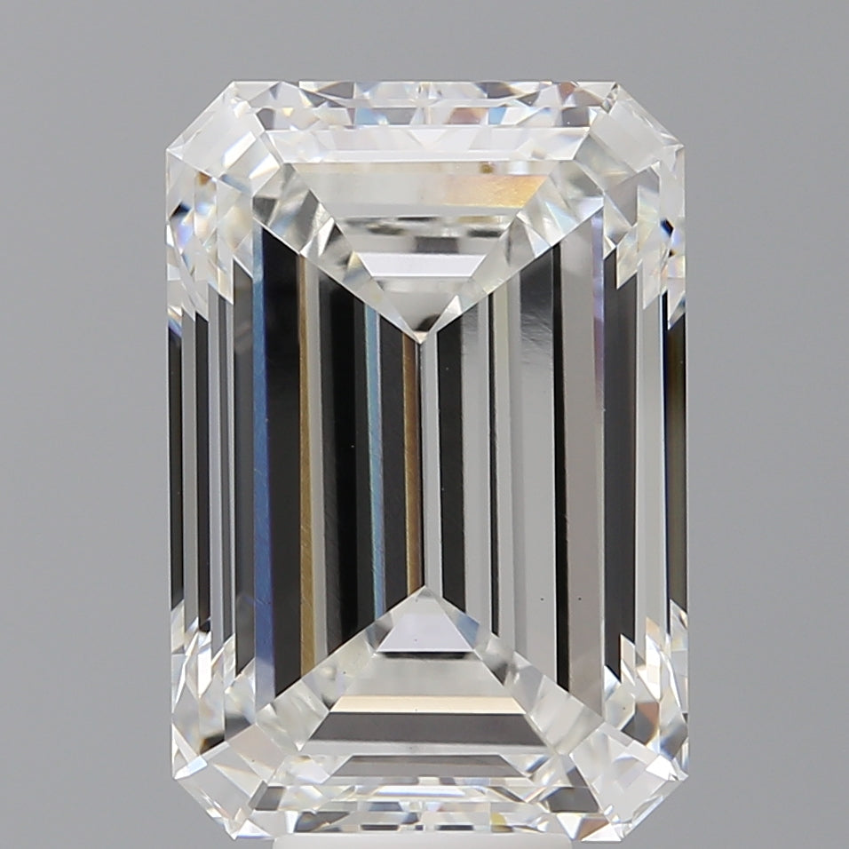 10.52 Carat Emerald Shaped, Ideal Cut, F Color, VS1 Clarity, IGI Certified Lab Grown Diamond