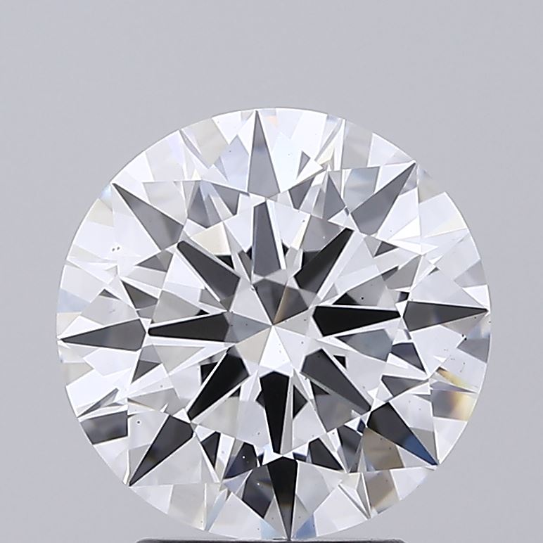 3.07 Carat Round Shaped, Ideal Cut, D Color, VS2 Clarity, IGI Certified Lab Grown Diamond