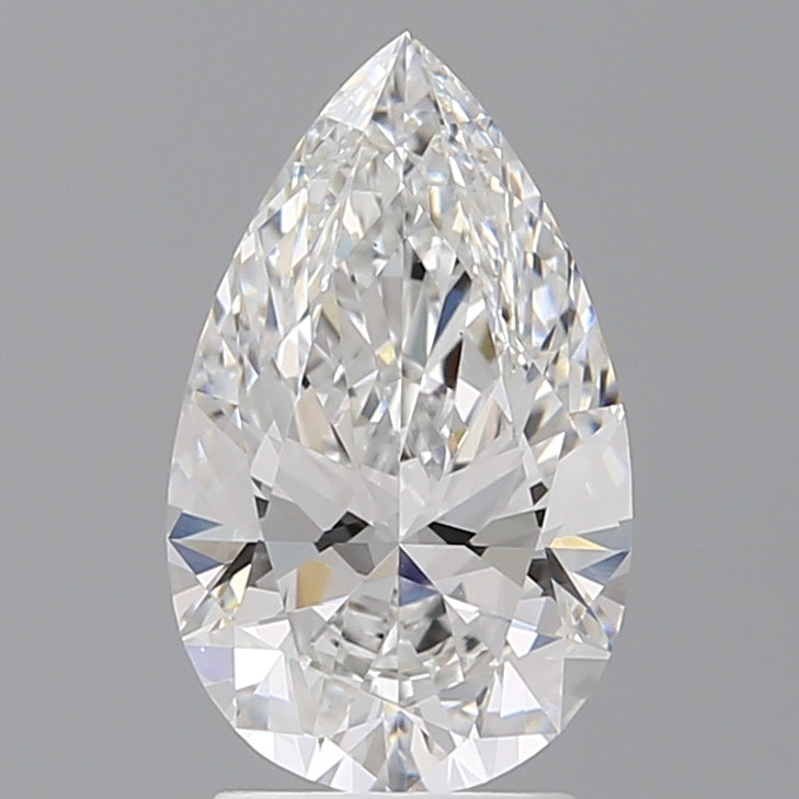 2.54 Carat Pear Shaped, Ideal Cut, E Color, VVS2 Clarity, IGI Certified Lab Grown Diamond