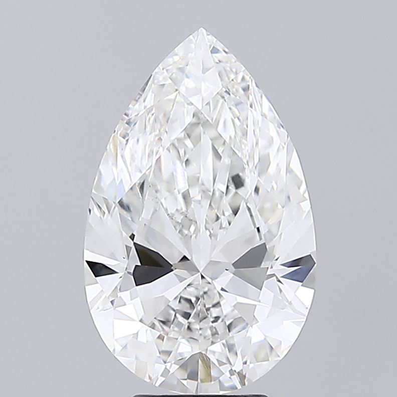 5.01 Carat Pear Shaped, Ideal Cut, F Color, VS1 Clarity, IGI Certified Lab Grown Diamond