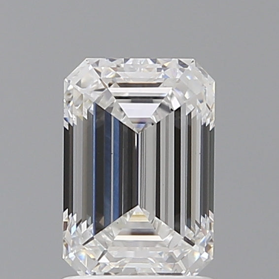 1.59 Carat Emerald Shaped, Ideal Cut, D Color, VVS2 Clarity, IGI Certified Lab Grown Diamond