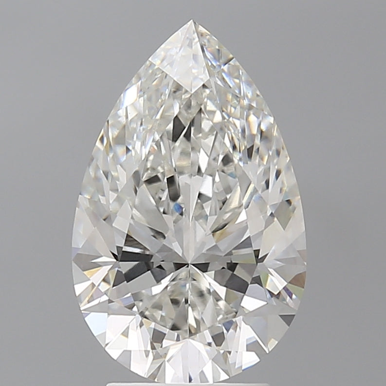 3.51 Carat Pear Shaped, Ideal Cut, F Color, VS1 Clarity, IGI Certified Lab Grown Diamond