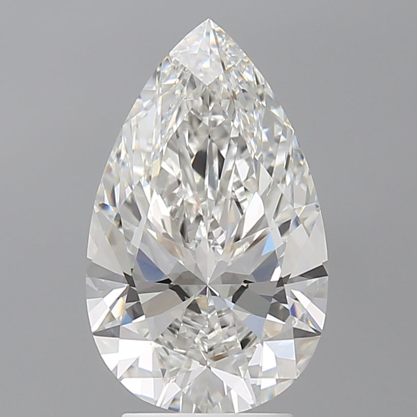3.50 Carat Pear Shaped, Ideal Cut, E Color, VVS2 Clarity, IGI Certified Lab Grown Diamond