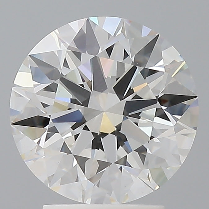 3.04 Carat Round Shaped, Ideal Cut, F Color, VVS2 Clarity, IGI Certified Lab Grown Diamond