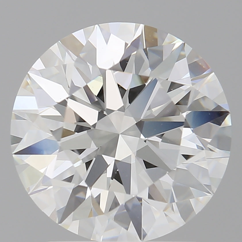 2.60 Carat Round Shaped, Ideal Cut, F Color, VVS2 Clarity, IGI Certified Lab Grown Diamond