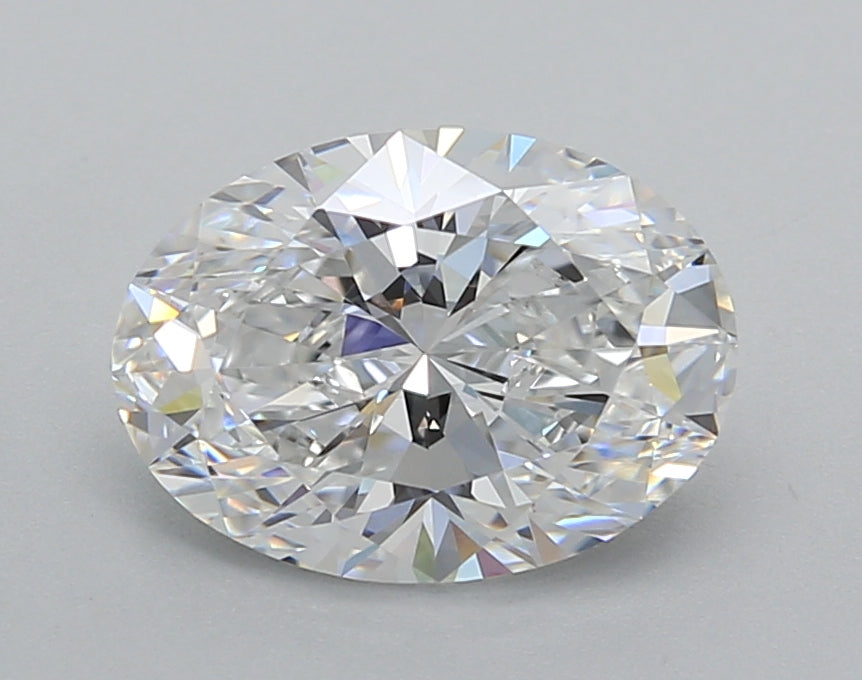 2.02 Carat Oval Shaped, Excellent Cut, D Color, VVS2 Clarity, IGI Certified Lab Grown Diamond