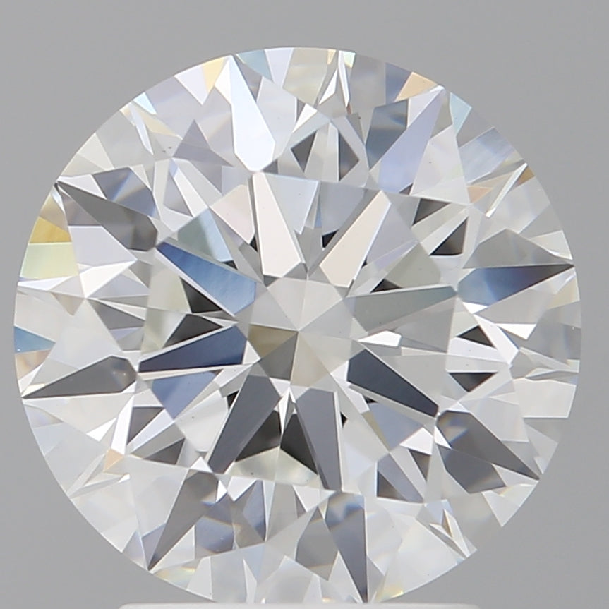 3.04 Carat Round Shaped, Ideal Cut, F Color, VVS2 Clarity, IGI Certified Lab Grown Diamond