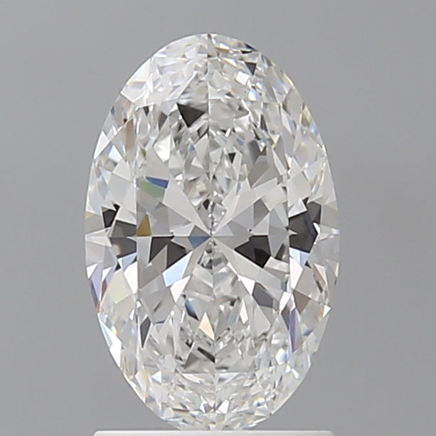 1.58 Carat Oval Shaped, Ideal Cut, D Color, VVS2 Clarity, IGI Certified Lab Grown Diamond