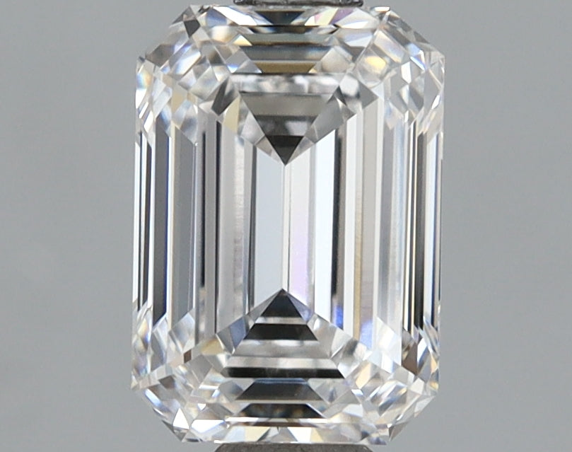 1.53 Carat Emerald Shaped, Ideal Cut, E Color, VVS1 Clarity, IGI Certified Lab Grown Diamond