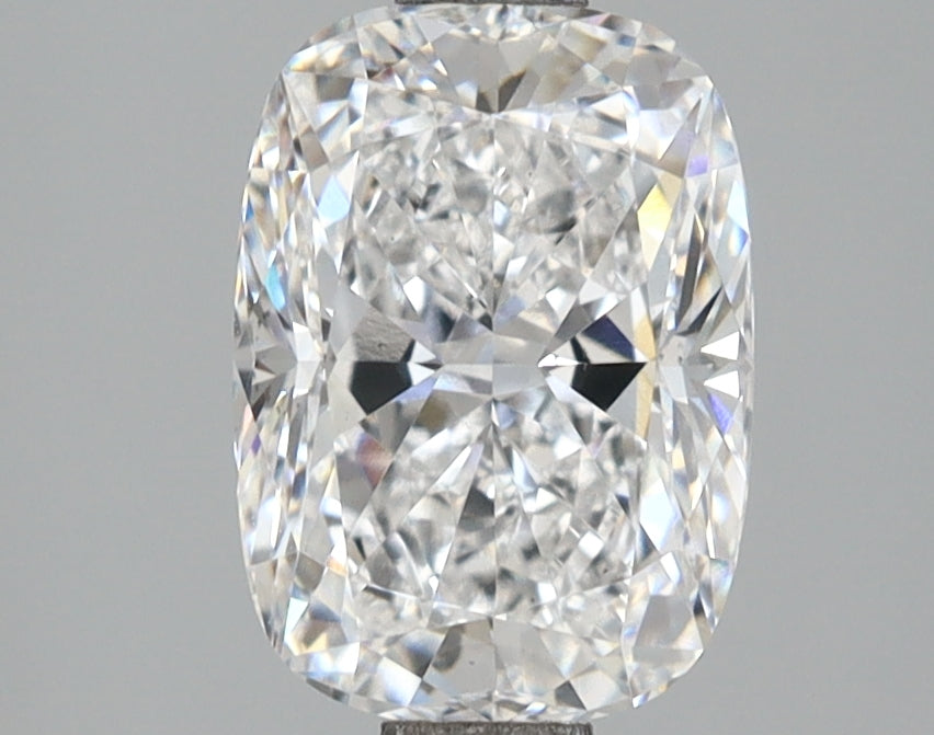 2.04 Carat Cushion Shaped, Ideal Cut, D Color, VS2 Clarity, IGI Certified Lab Grown Diamond