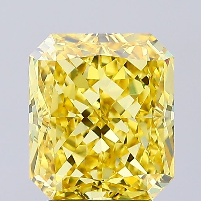 3.01 Carat Radiant Shaped, Excellent Cut, VS1 Clarity, IGI Certified Lab Grown Diamond