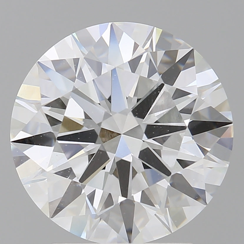 3.09 Carat Round Shaped, Ideal Cut, F Color, VVS2 Clarity, IGI Certified Lab Grown Diamond