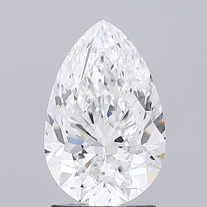 2.01 Carat Pear Shaped, Excellent Cut, E Color, IF Clarity, IGI Certified Lab Grown Diamond