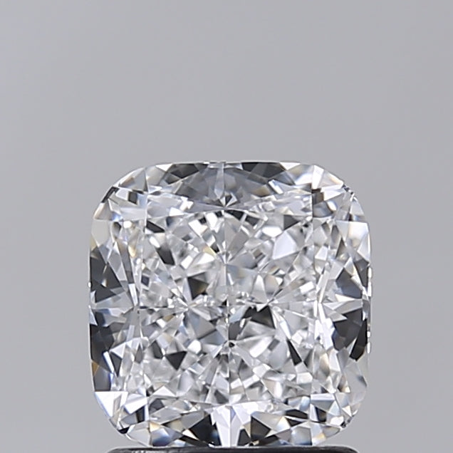 1.50 Carat Cushion Shaped, Very Good Cut, D Color, VVS2 Clarity, IGI Certified Lab Grown Diamond
