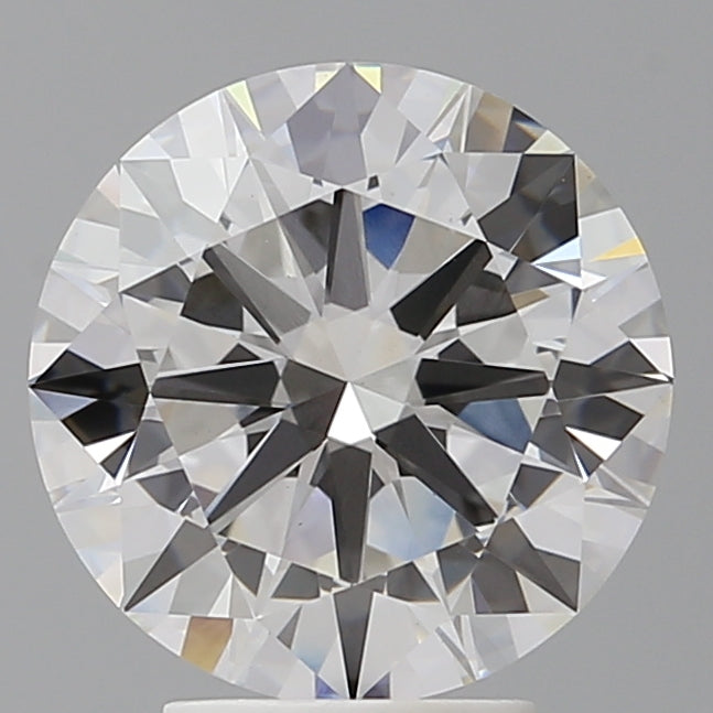 4.01 Carat Round Shaped, Excellent Cut, F Color, VVS2 Clarity, IGI Certified Lab Grown Diamond