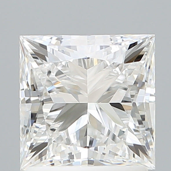 1.73 Carat Princess Shaped, Ideal Cut, D Color, VVS2 Clarity, IGI Certified Lab Grown Diamond