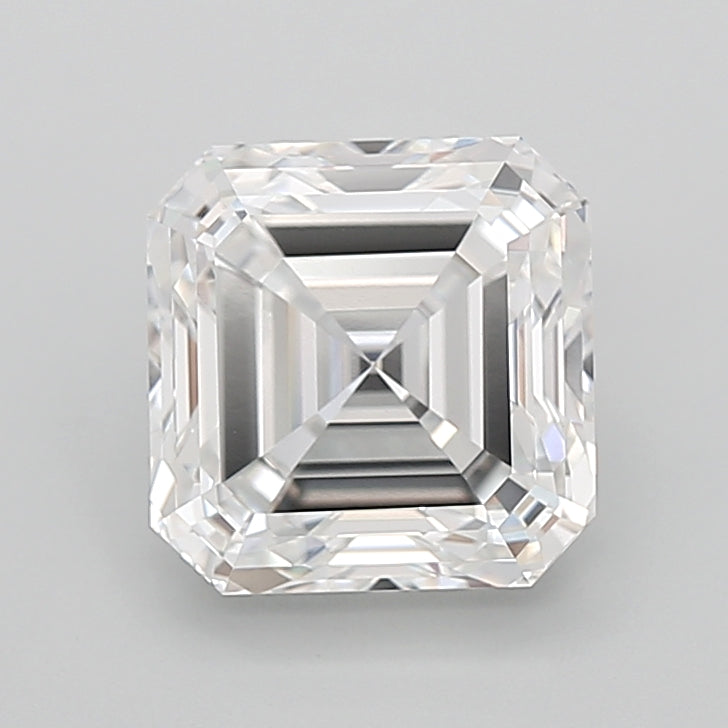 4.01 Carat Asscher Shaped, Ideal Cut, E Color, VVS2 Clarity, IGI Certified Lab Grown Diamond
