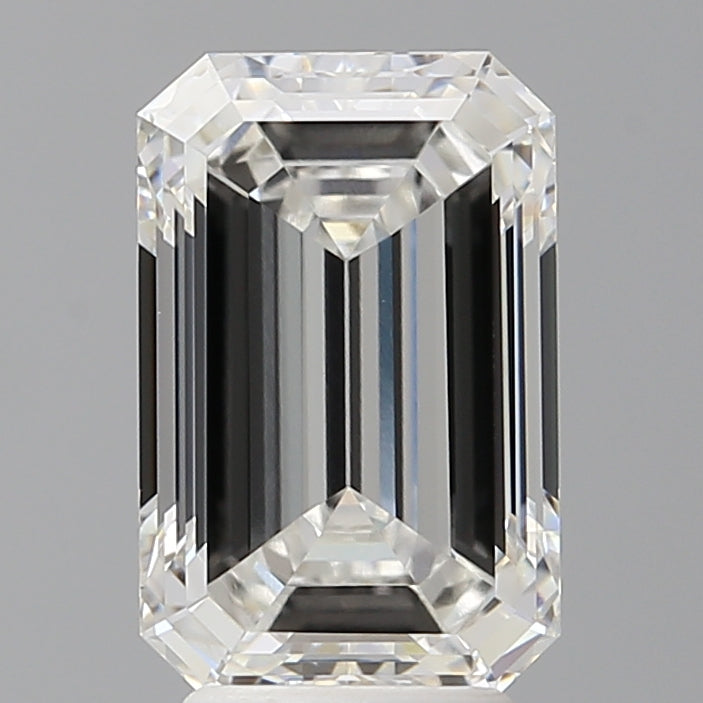 4.03 Carat Emerald Shaped, Ideal Cut, F Color, VVS2 Clarity, IGI Certified Lab Grown Diamond