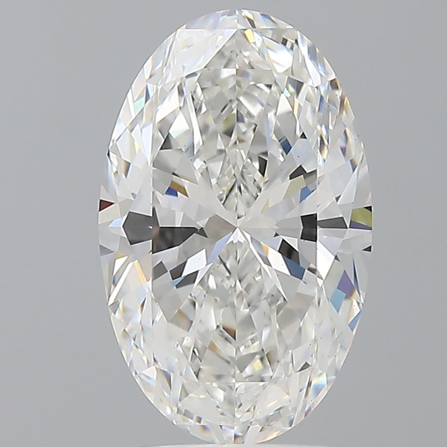 3.52 Carat Oval Shaped, Ideal Cut, E Color, VVS2 Clarity, IGI Certified Lab Grown Diamond