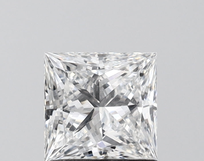1.06 Carat Princess Shaped, Excellent Cut, D Color, VVS2 Clarity, IGI Certified Lab Grown Diamond