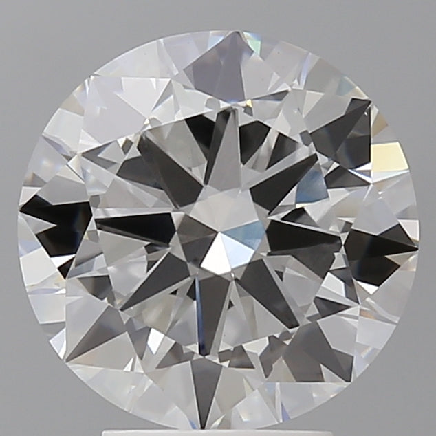 4.01 Carat Round Shaped, Excellent Cut, F Color, VVS2 Clarity, IGI Certified Lab Grown Diamond