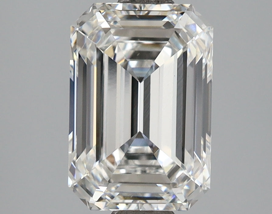 2.52 Carat Emerald Shaped, Ideal Cut, E Color, VS1 Clarity, IGI Certified Lab Grown Diamond
