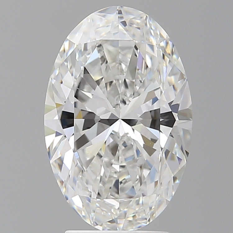 3.58 Carat Oval Shaped, Ideal Cut, E Color, VVS2 Clarity, IGI Certified Lab Grown Diamond