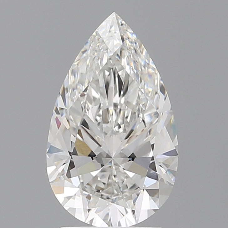 2.56 Carat Pear Shaped, Ideal Cut, E Color, VVS2 Clarity, IGI Certified Lab Grown Diamond