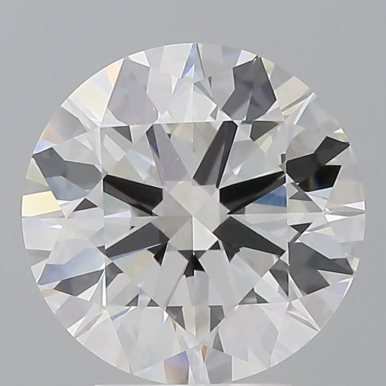 4.08 Carat Round Shaped, Ideal Cut, E Color, VVS2 Clarity, IGI Certified Lab Grown Diamond