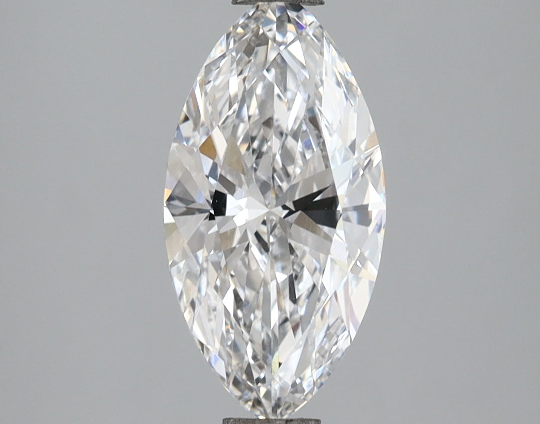 2.07 Carat Marquise Shaped, Ideal Cut, E Color, VVS2 Clarity, IGI Certified Lab Grown Diamond