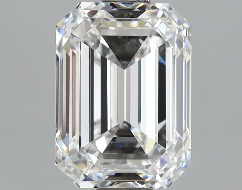 2.52 Carat Emerald Shaped, Ideal Cut, D Color, VVS1 Clarity, IGI Certified Lab Grown Diamond