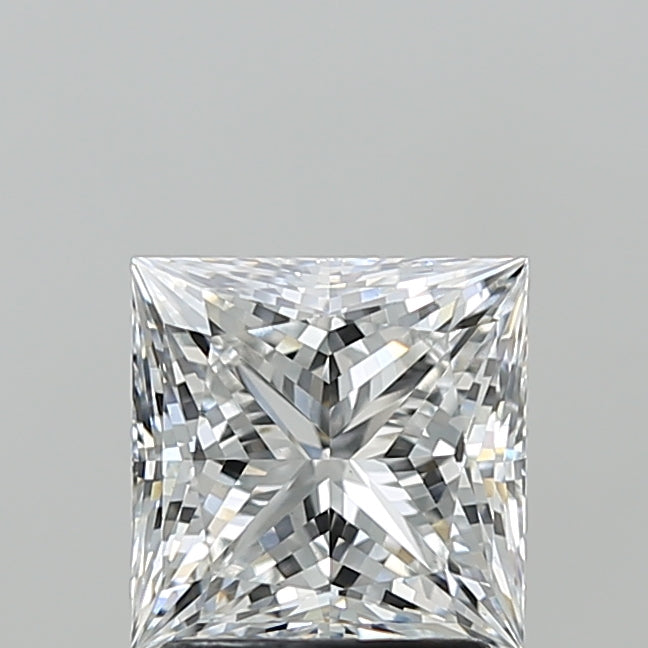 2.09 Carat Princess Shaped, Ideal Cut, E Color, VVS2 Clarity, IGI Certified Lab Grown Diamond