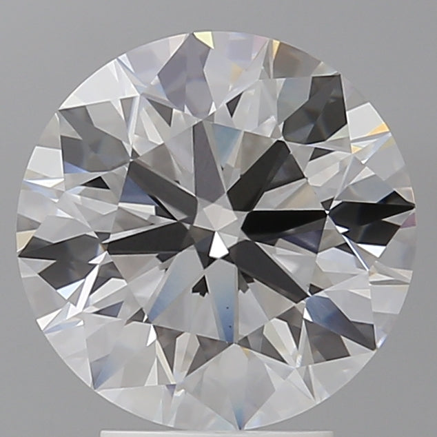 4.10 Carat Round Shaped, Ideal Cut, E Color, VVS2 Clarity, IGI Certified Lab Grown Diamond
