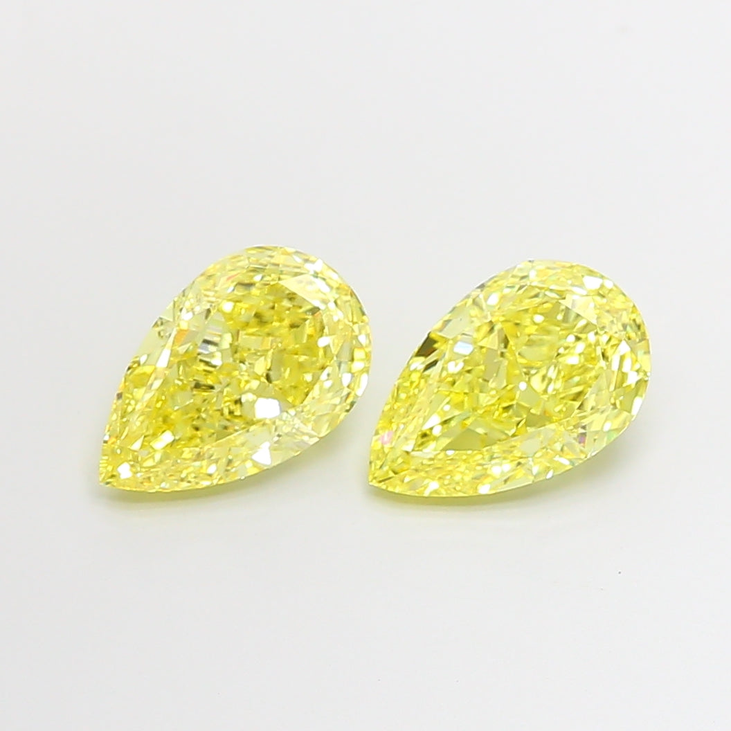 3.08 Carat Pear Shaped, Ideal Cut, VVS2 Clarity, IGI Certified Lab Grown Diamond