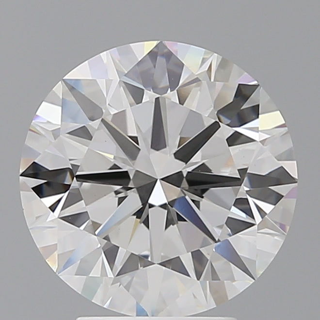 4.07 Carat Round Shaped, Excellent Cut, F Color, VVS2 Clarity, IGI Certified Lab Grown Diamond