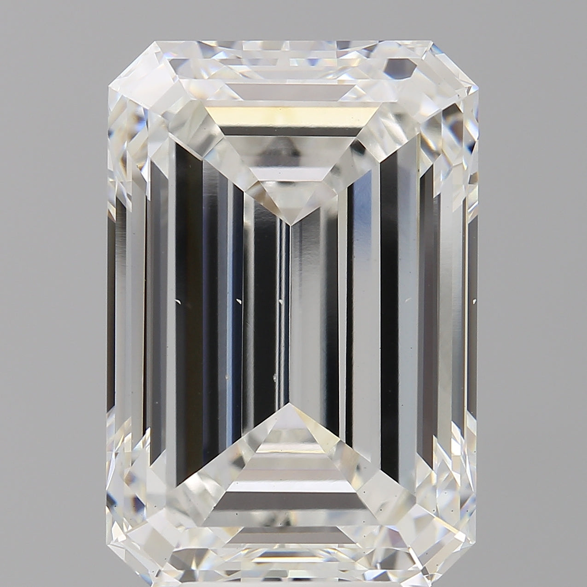 9.01 Carat Emerald Shaped, Ideal Cut, F Color, VS2 Clarity, IGI Certified Lab Grown Diamond