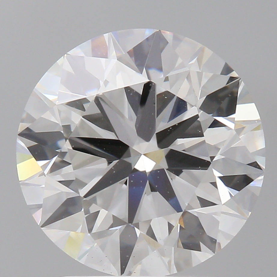 3.00 Carat Round Shaped, Excellent Cut, F Color, VVS2 Clarity, IGI Certified Lab Grown Diamond