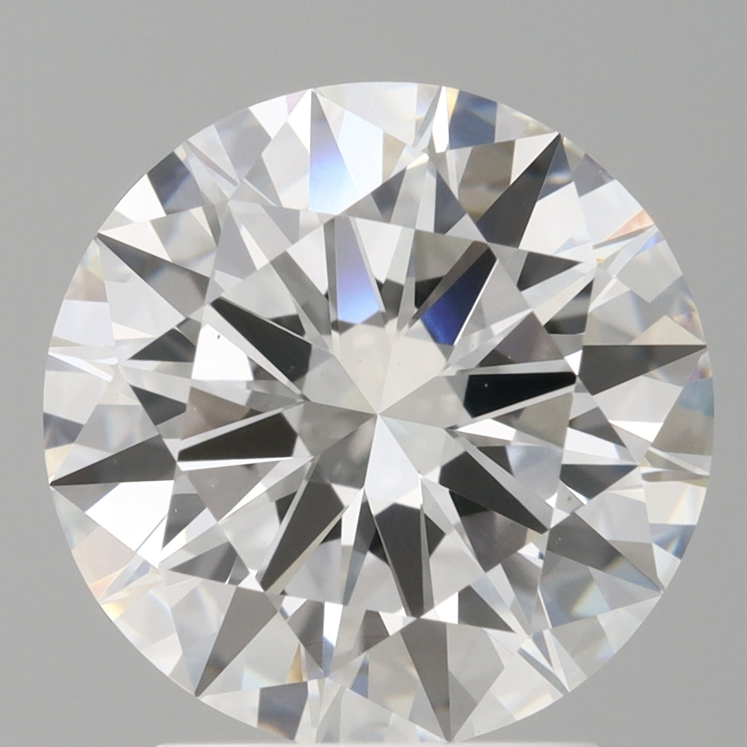 2.53 Carat Round Shaped, Excellent Cut, E Color, VS1 Clarity, IGI Certified Lab Grown Diamond