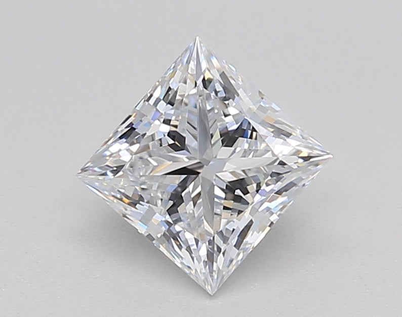 1.10 Carat Princess Shaped, Ideal Cut, E Color, VVS2 Clarity, IGI Certified Lab Grown Diamond