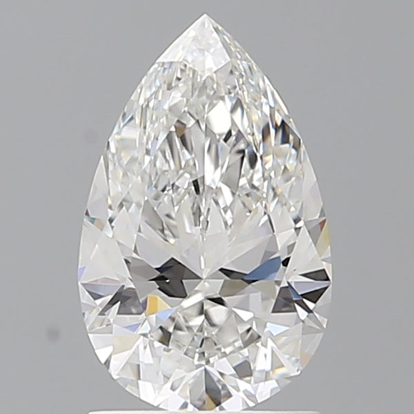 1.55 Carat Pear Shaped, Ideal Cut, E Color, VVS2 Clarity, IGI Certified Lab Grown Diamond
