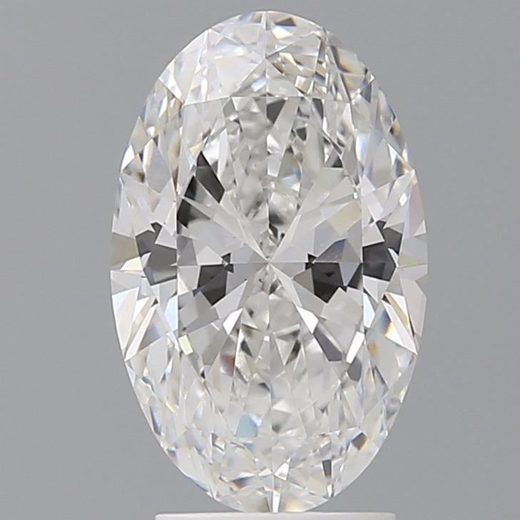 3.05 Carat Oval Shaped, Ideal Cut, E Color, VVS2 Clarity, IGI Certified Lab Grown Diamond