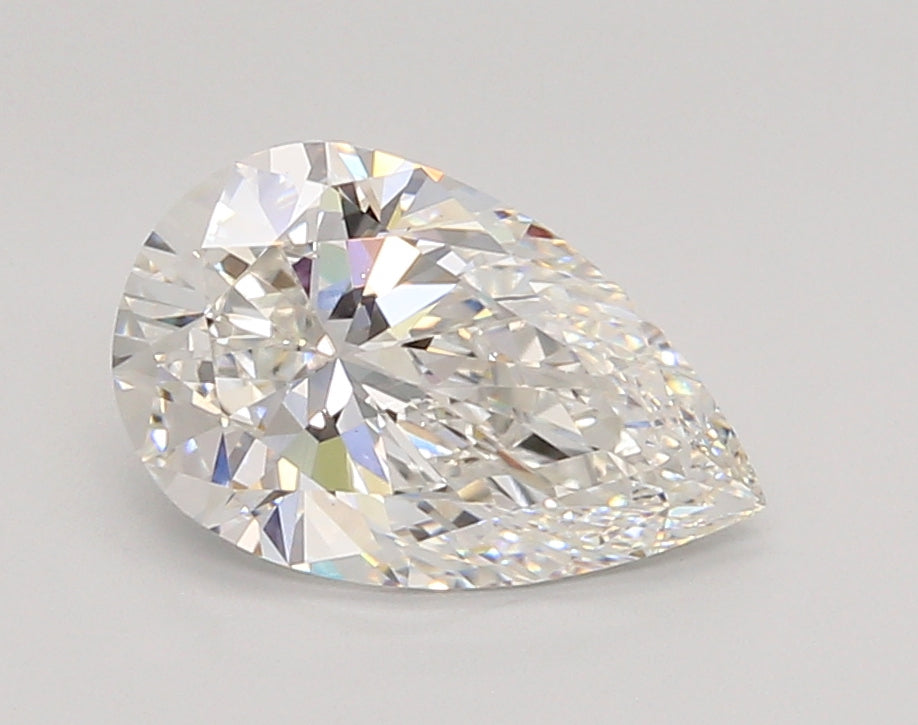 2.04 Carat Pear Shaped, Ideal Cut, E Color, VVS2 Clarity, IGI Certified Lab Grown Diamond