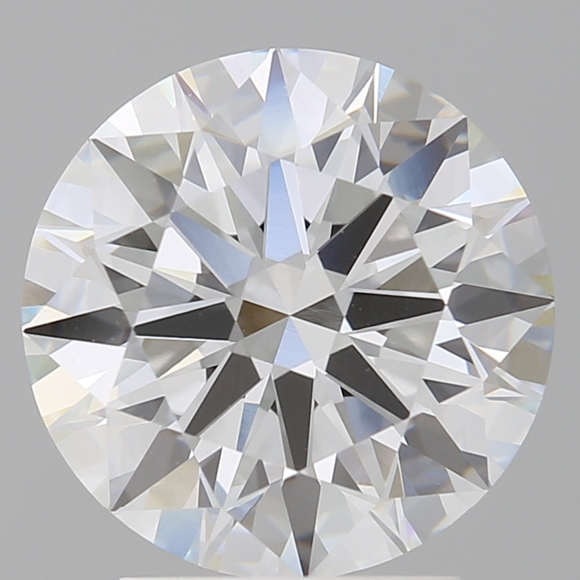 3.10 Carat Round Shaped, Ideal Cut, F Color, VVS2 Clarity, IGI Certified Lab Grown Diamond