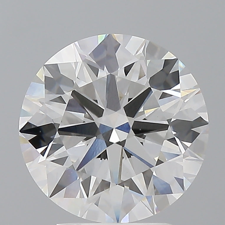3.53 Carat Round Shaped, Ideal Cut, F Color, VVS2 Clarity, IGI Certified Lab Grown Diamond