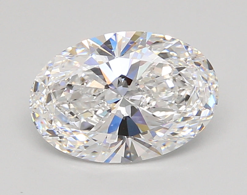 2.02 Carat Oval Shaped, Ideal Cut, D Color, VVS1 Clarity, IGI Certified Lab Grown Diamond