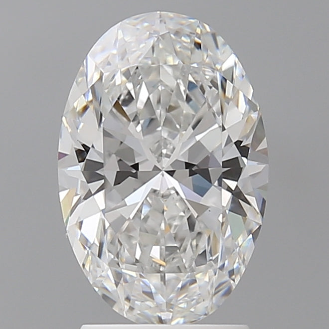 2.55 Carat Oval Shaped, Ideal Cut, E Color, VVS2 Clarity, IGI Certified Lab Grown Diamond