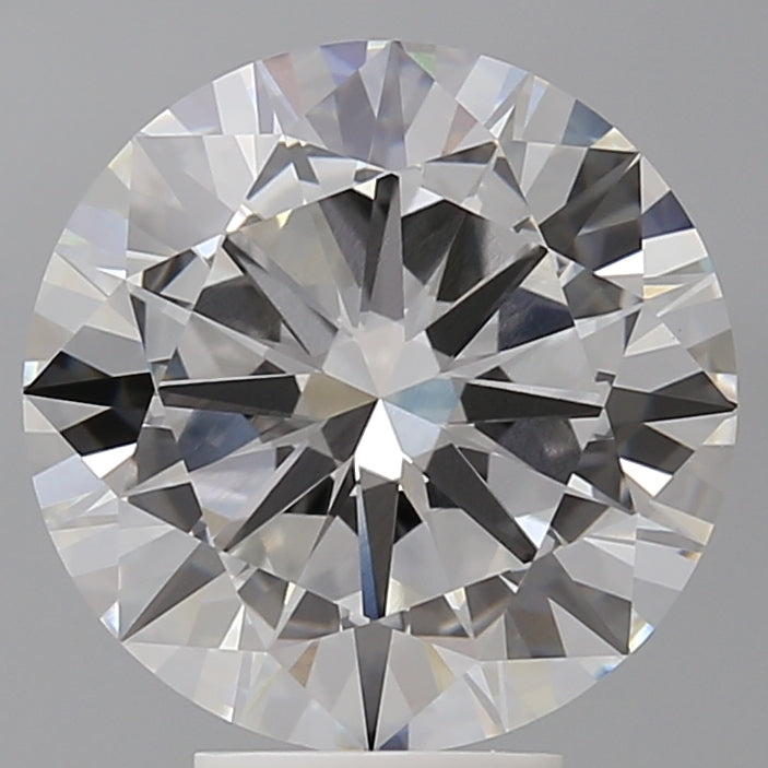 5.56 Carat Round Shaped, Excellent Cut, E Color, VVS2 Clarity, IGI Certified Lab Grown Diamond